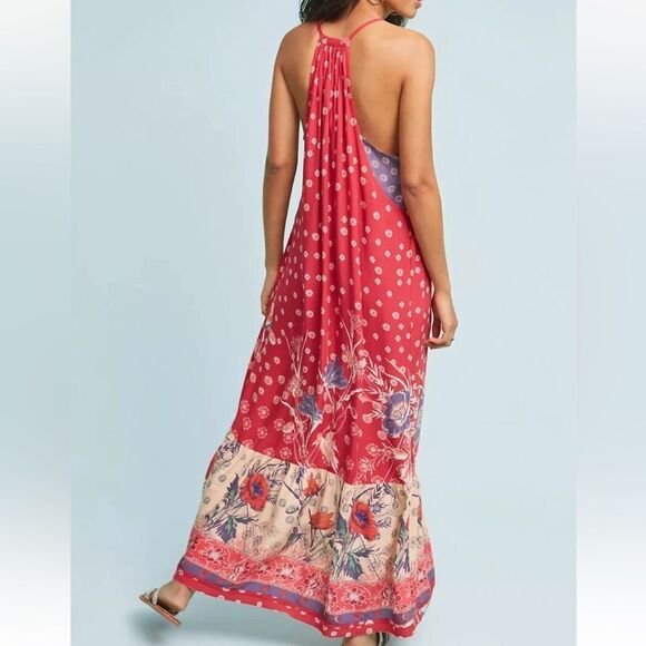Anthropologie Maeve Printed Maxi Dress(Size Medium) - Picture 2 of 9